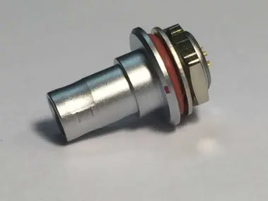 a YH fixed panel mount plug from the LEMO B series at Alpine Electronics