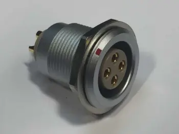 LEMO B Series Fixed Receptacle, Nut fixing