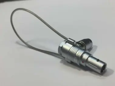 an FM Elbow ninety degree plug cable connector from the LEMO B Series at Alpine Electronics